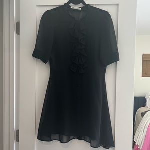 Black Zara Sheer Dress with Slip